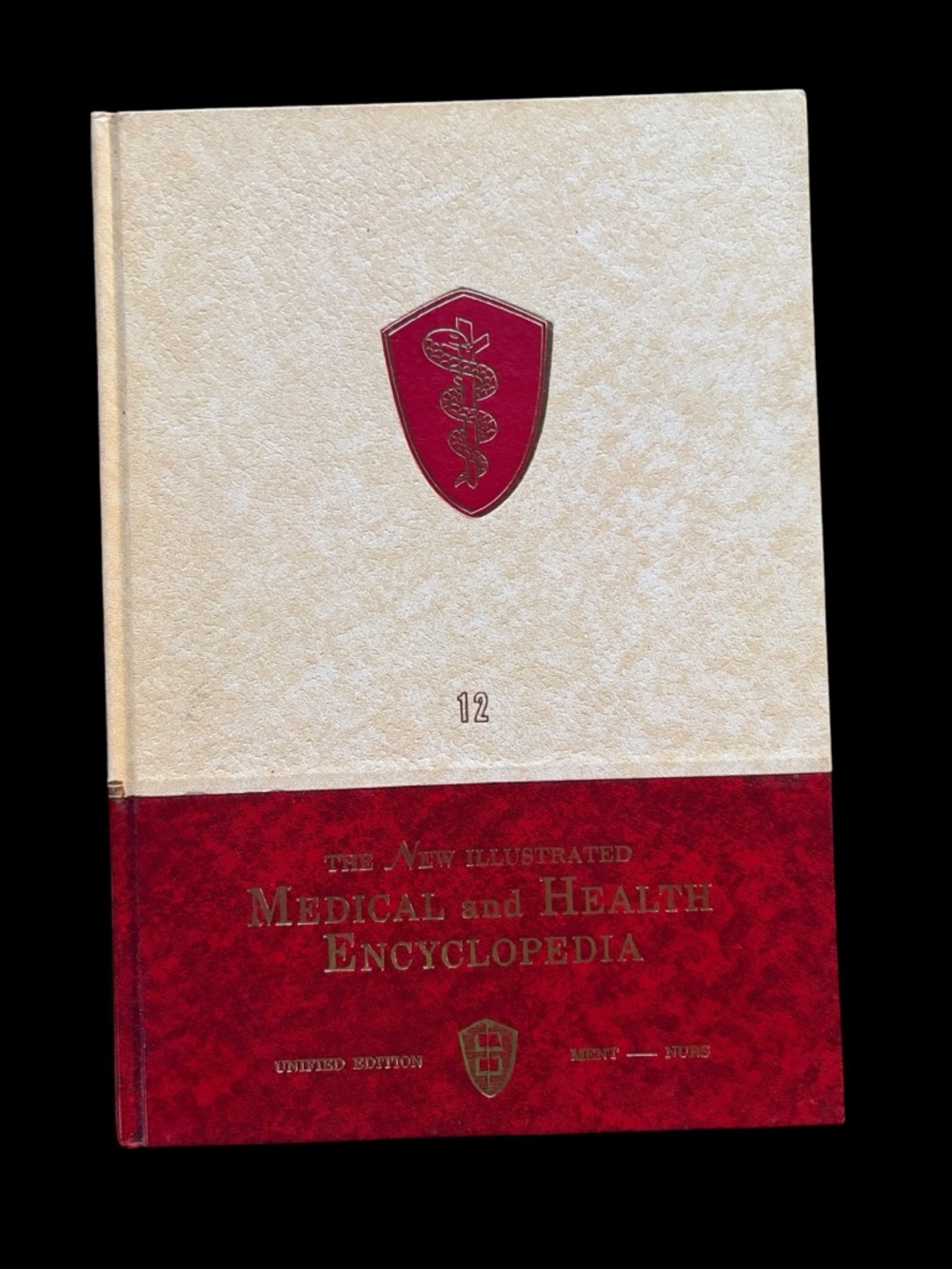 Medical & Health Encyclopedia Volume 12 - Cream and Deep Red Hardcover
